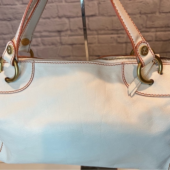 CELINE White Boston Shoulder Bag Leather - Picture 4 of 14